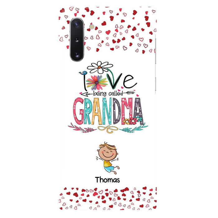 Custom Personalized Blessed To Be Called Nana Phone Case - Upto 5 Kids - Gift Idea For Nana/ Mama/Kids - Case For iPhone And Samsung