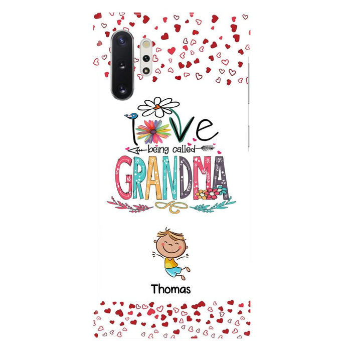 Custom Personalized Blessed To Be Called Nana Phone Case - Upto 5 Kids - Gift Idea For Nana/ Mama/Kids - Case For iPhone And Samsung