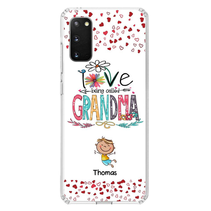 Custom Personalized Blessed To Be Called Nana Phone Case - Upto 5 Kids - Gift Idea For Nana/ Mama/Kids - Case For iPhone And Samsung