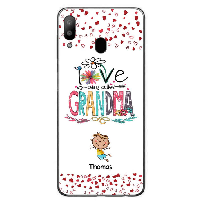 Custom Personalized Blessed To Be Called Nana Phone Case - Upto 5 Kids - Gift Idea For Nana/ Mama/Kids - Case For iPhone And Samsung