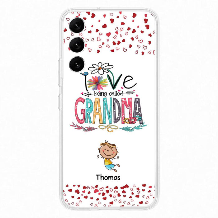 Custom Personalized Blessed To Be Called Nana Phone Case - Upto 5 Kids - Gift Idea For Nana/ Mama/Kids - Case For iPhone And Samsung