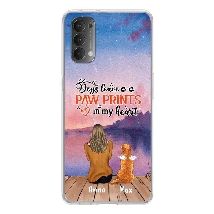 Custom Personalized Dog Phone Case - Man/ Woman/ Couple With Upto 4 Dogs - Gift Idea For Dog Lover - My Angel Has Paws - Case For Xiaomi, Oppo And Huawei