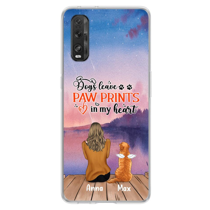 Custom Personalized Dog Phone Case - Man/ Woman/ Couple With Upto 4 Dogs - Gift Idea For Dog Lover - My Angel Has Paws - Case For Xiaomi, Oppo And Huawei