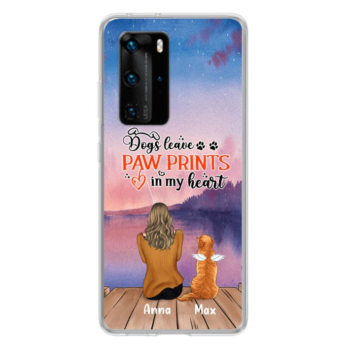 Custom Personalized Dog Phone Case - Man/ Woman/ Couple With Upto 4 Dogs - Gift Idea For Dog Lover - My Angel Has Paws - Case For Xiaomi, Oppo And Huawei