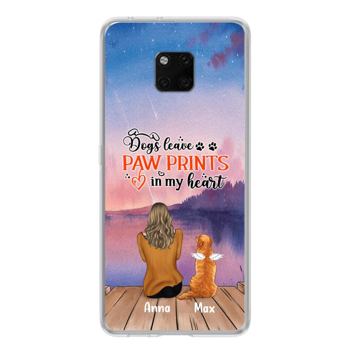 Custom Personalized Dog Phone Case - Man/ Woman/ Couple With Upto 4 Dogs - Gift Idea For Dog Lover - My Angel Has Paws - Case For Xiaomi, Oppo And Huawei