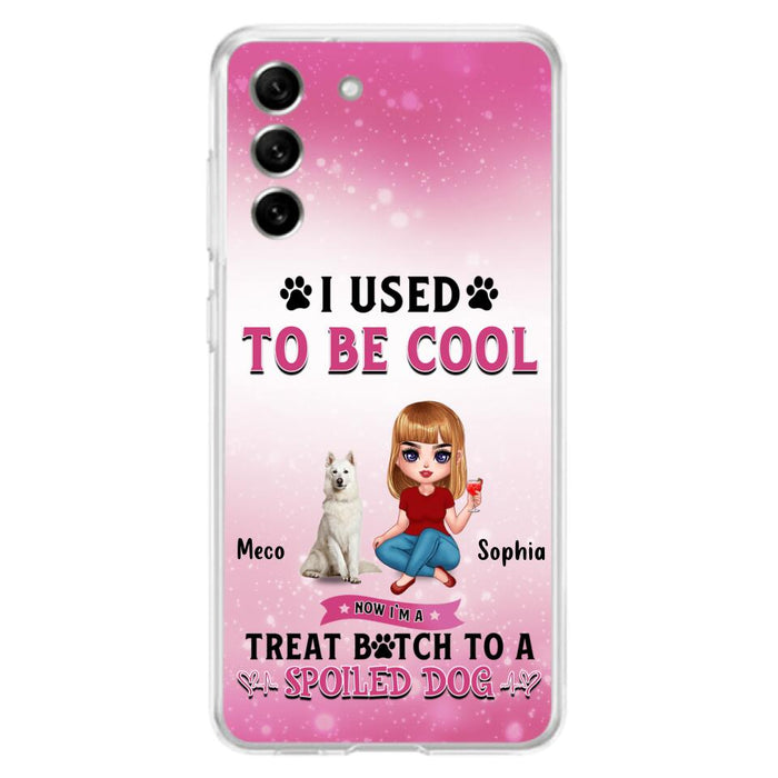 Custom Personalized Dog Mom Phone Case - Gift Idea For Dog Lover - I Used To Be Cool - Up to 5 Dogs - Case For iPhone And Samsung