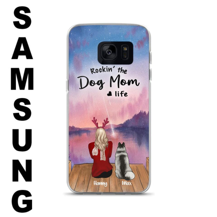 Custom Personalized Family Christmas Phone Case - Life Is Better With Dogs