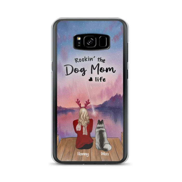 Custom Personalized Family Christmas Phone Case - Life Is Better With Dogs