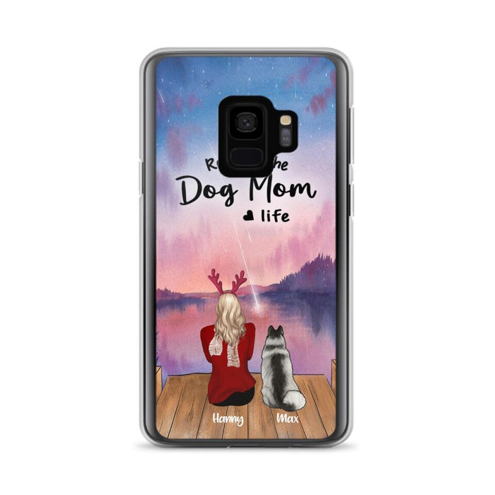 Custom Personalized Family Christmas Phone Case - Life Is Better With Dogs