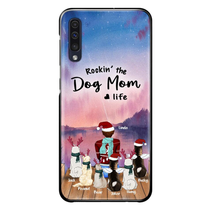 Personalized Christmas Pet Mom/Dad Phone Case - Up to 6 Pets - Rock'in The Dog Mom Life