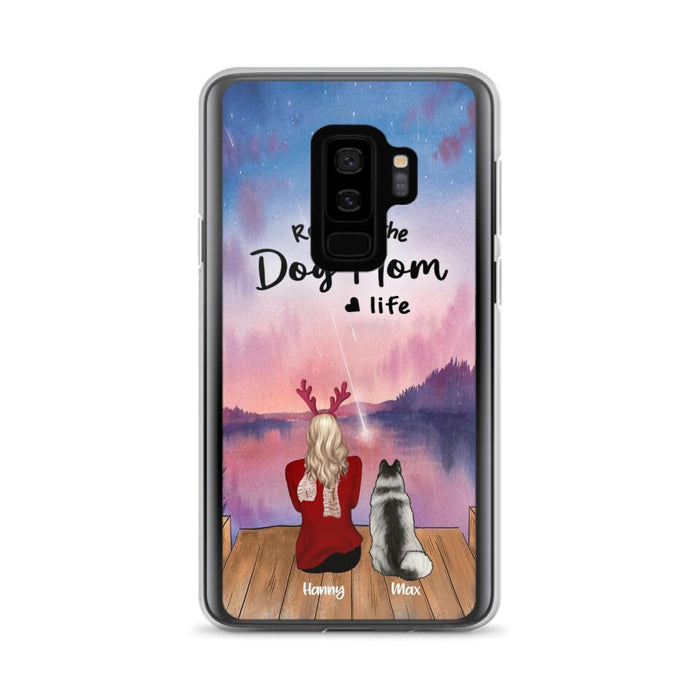 Custom Personalized Family Christmas Phone Case - Life Is Better With Dogs