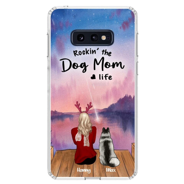 Custom Personalized Family Christmas Phone Case - Life Is Better With Dogs