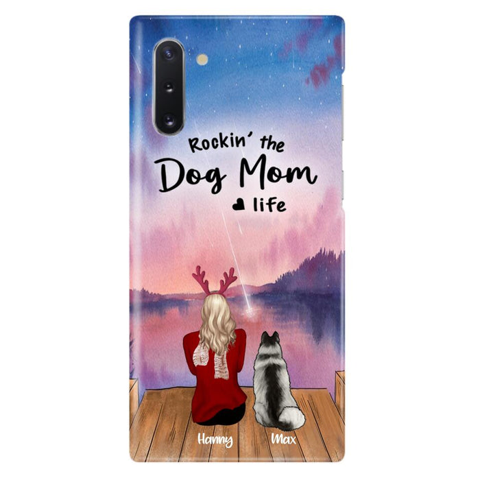 Custom Personalized Family Christmas Phone Case - Life Is Better With Dogs