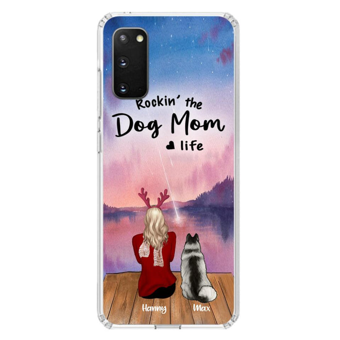 Custom Personalized Family Christmas Phone Case - Life Is Better With Dogs