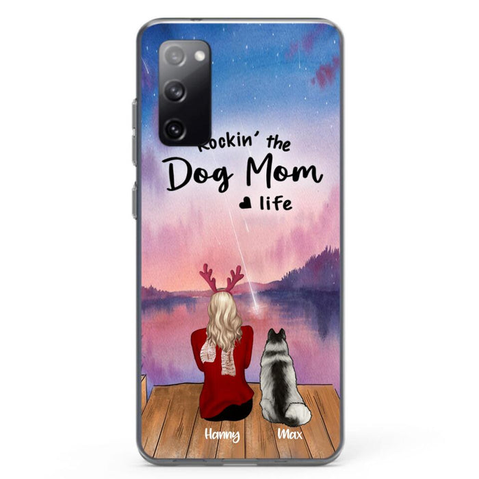 Custom Personalized Family Christmas Phone Case - Life Is Better With Dogs