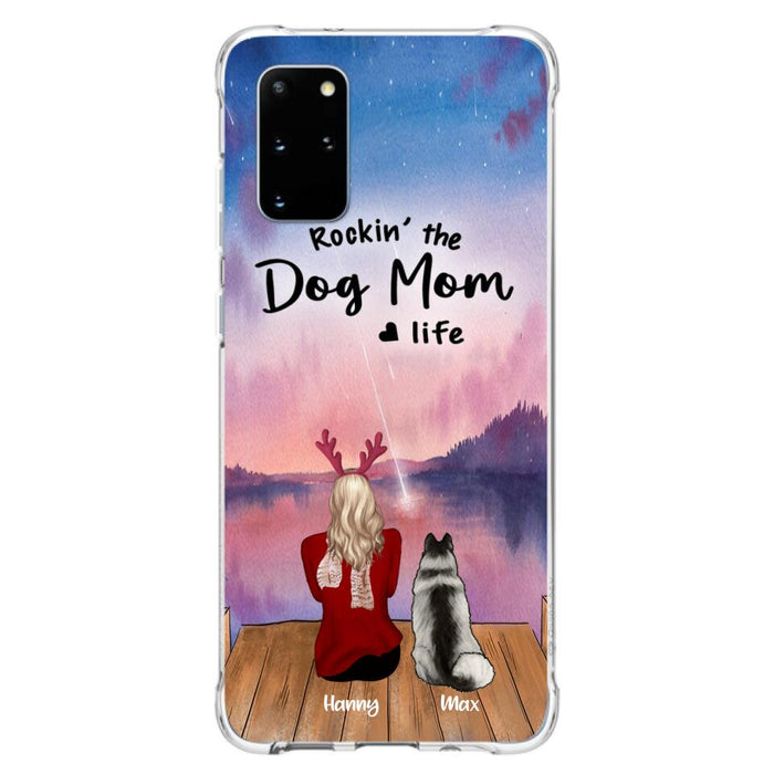 Custom Personalized Family Christmas Phone Case - Life Is Better With Dogs