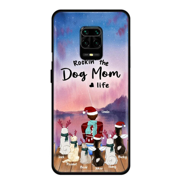 Personalized Christmas Pet Mom/Dad Phone Case - Up to 6 Pets - Rock'in The Dog Mom Life