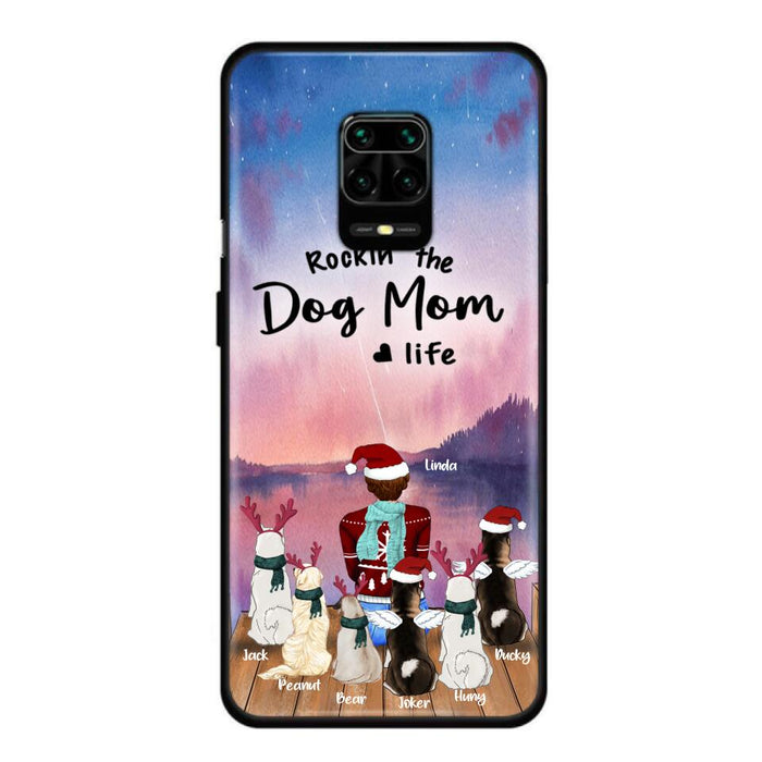 Personalized Christmas Pet Mom/Dad Phone Case - Up to 6 Pets - Rock'in The Dog Mom Life