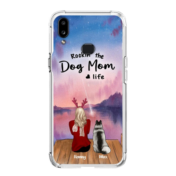 Custom Personalized Family Christmas Phone Case - Life Is Better With Dogs