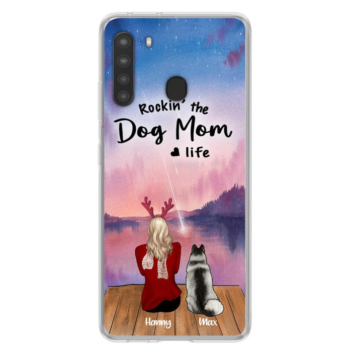 Custom Personalized Family Christmas Phone Case - Life Is Better With Dogs