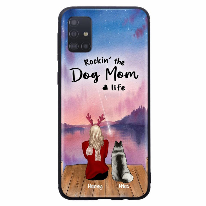 Custom Personalized Family Christmas Phone Case - Life Is Better With Dogs