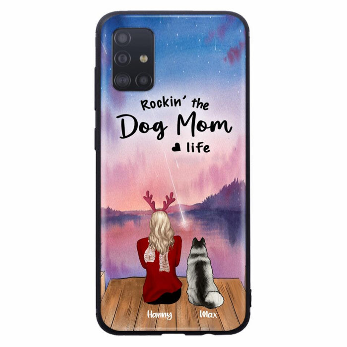 Custom Personalized Family Christmas Phone Case - Life Is Better With Dogs