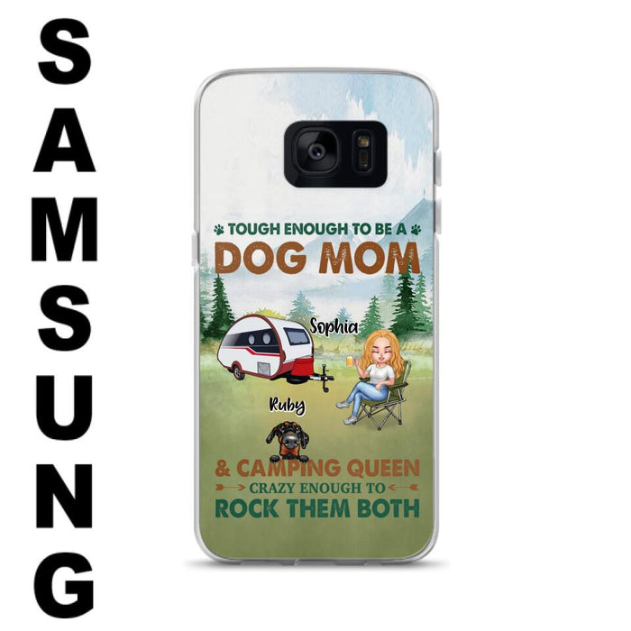 Custom Personalized Camping With Dogs Phone Case - Up to 5 Dogs - Best Gift For Dog Lovers - I Like Camping And Dogs And Maybe 3 People - Case For iPhone/Samsung