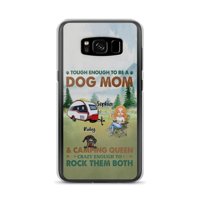 Custom Personalized Camping With Dogs Phone Case - Up to 5 Dogs - Best Gift For Dog Lovers - I Like Camping And Dogs And Maybe 3 People - Case For iPhone/Samsung