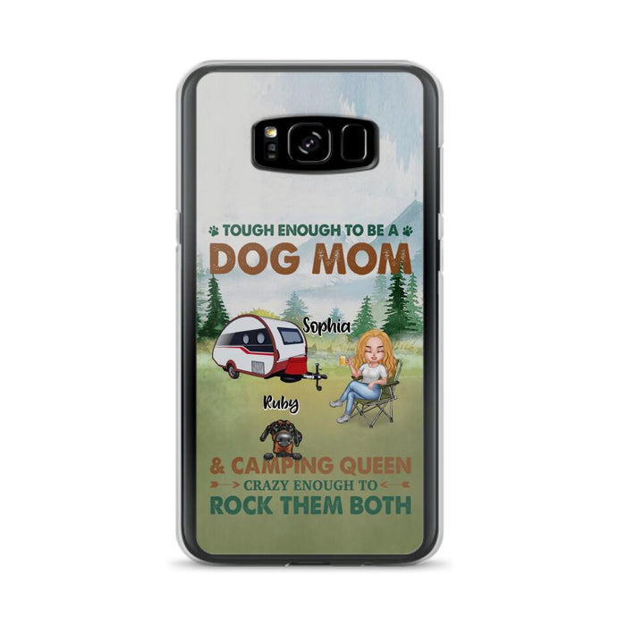 Custom Personalized Camping With Dogs Phone Case - Up to 5 Dogs - Best Gift For Dog Lovers - I Like Camping And Dogs And Maybe 3 People - Case For iPhone/Samsung