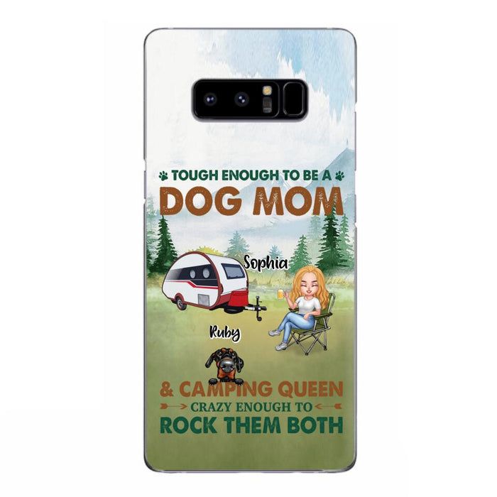 Custom Personalized Camping With Dogs Phone Case - Up to 5 Dogs - Best Gift For Dog Lovers - I Like Camping And Dogs And Maybe 3 People - Case For iPhone/Samsung