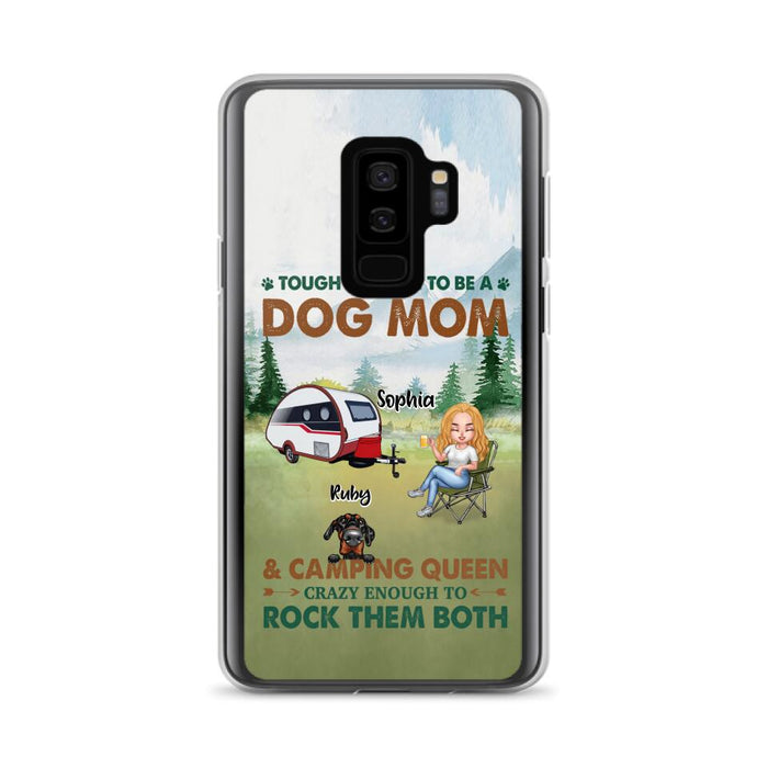 Custom Personalized Camping With Dogs Phone Case - Up to 5 Dogs - Best Gift For Dog Lovers - I Like Camping And Dogs And Maybe 3 People - Case For iPhone/Samsung