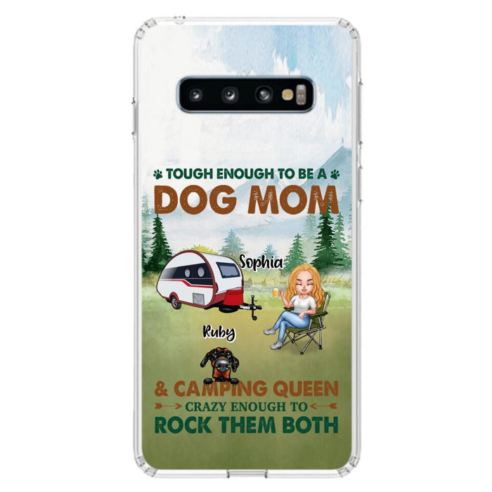 Custom Personalized Camping With Dogs Phone Case - Up to 5 Dogs - Best Gift For Dog Lovers - I Like Camping And Dogs And Maybe 3 People - Case For iPhone/Samsung