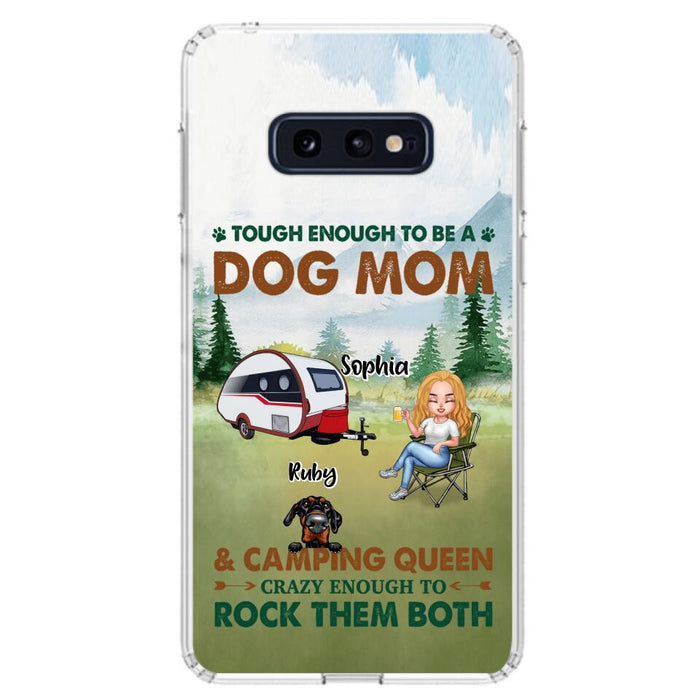 Custom Personalized Camping With Dogs Phone Case - Up to 5 Dogs - Best Gift For Dog Lovers - I Like Camping And Dogs And Maybe 3 People - Case For iPhone/Samsung