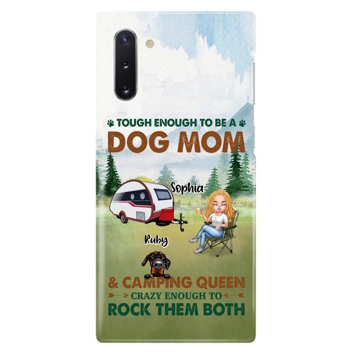 Custom Personalized Camping With Dogs Phone Case - Up to 5 Dogs - Best Gift For Dog Lovers - I Like Camping And Dogs And Maybe 3 People - Case For iPhone/Samsung