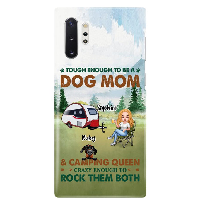 Custom Personalized Camping With Dogs Phone Case - Up to 5 Dogs - Best Gift For Dog Lovers - I Like Camping And Dogs And Maybe 3 People - Case For iPhone/Samsung