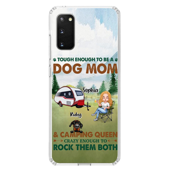 Custom Personalized Camping With Dogs Phone Case - Up to 5 Dogs - Best Gift For Dog Lovers - I Like Camping And Dogs And Maybe 3 People - Case For iPhone/Samsung