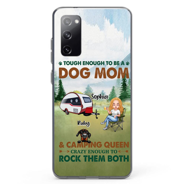 Custom Personalized Camping With Dogs Phone Case - Up to 5 Dogs - Best Gift For Dog Lovers - I Like Camping And Dogs And Maybe 3 People - Case For iPhone/Samsung