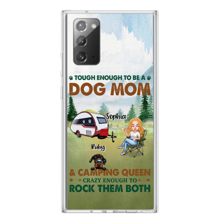 Custom Personalized Camping With Dogs Phone Case - Up to 5 Dogs - Best Gift For Dog Lovers - I Like Camping And Dogs And Maybe 3 People - Case For iPhone/Samsung