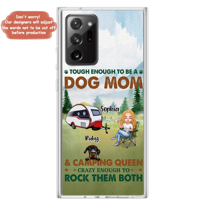 Custom Personalized Camping With Dogs Phone Case - Up to 5 Dogs - Best Gift For Dog Lovers - I Like Camping And Dogs And Maybe 3 People - Case For iPhone/Samsung