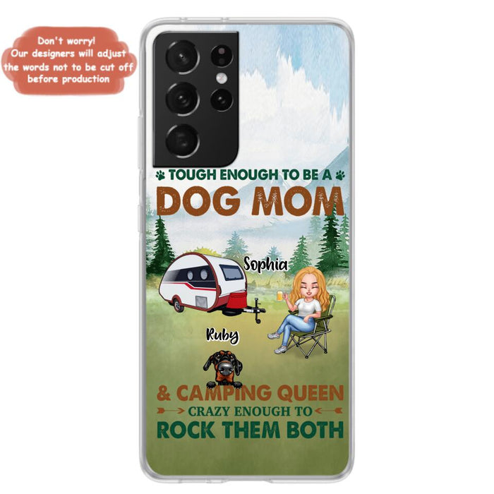 Custom Personalized Camping With Dogs Phone Case - Up to 5 Dogs - Best Gift For Dog Lovers - I Like Camping And Dogs And Maybe 3 People - Case For iPhone/Samsung