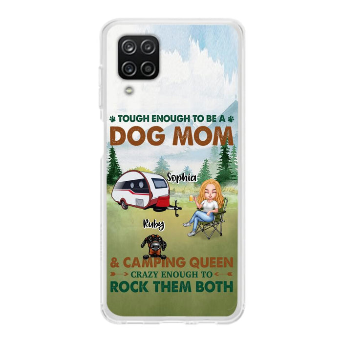 Custom Personalized Camping With Dogs Phone Case - Up to 5 Dogs - Best Gift For Dog Lovers - I Like Camping And Dogs And Maybe 3 People - Case For iPhone/Samsung