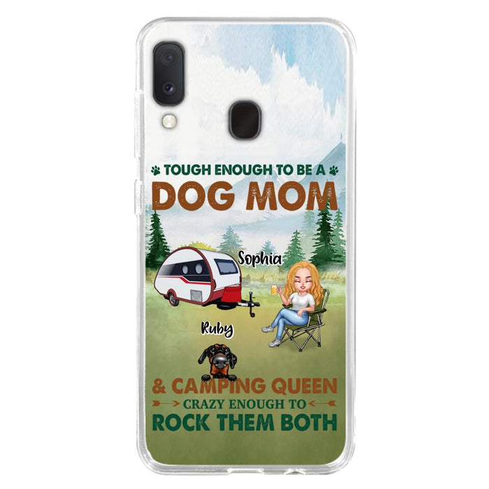 Custom Personalized Camping With Dogs Phone Case - Up to 5 Dogs - Best Gift For Dog Lovers - I Like Camping And Dogs And Maybe 3 People - Case For iPhone/Samsung