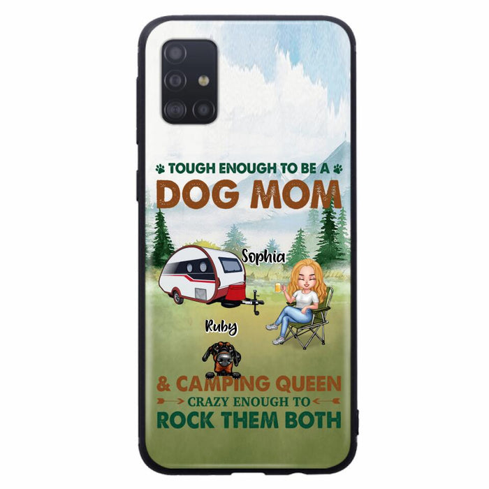 Custom Personalized Camping With Dogs Phone Case - Up to 5 Dogs - Best Gift For Dog Lovers - I Like Camping And Dogs And Maybe 3 People - Case For iPhone/Samsung