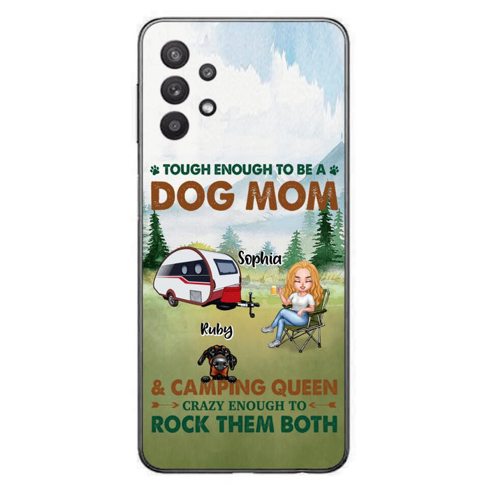 Custom Personalized Camping With Dogs Phone Case - Up to 5 Dogs - Best Gift For Dog Lovers - I Like Camping And Dogs And Maybe 3 People - Case For iPhone/Samsung