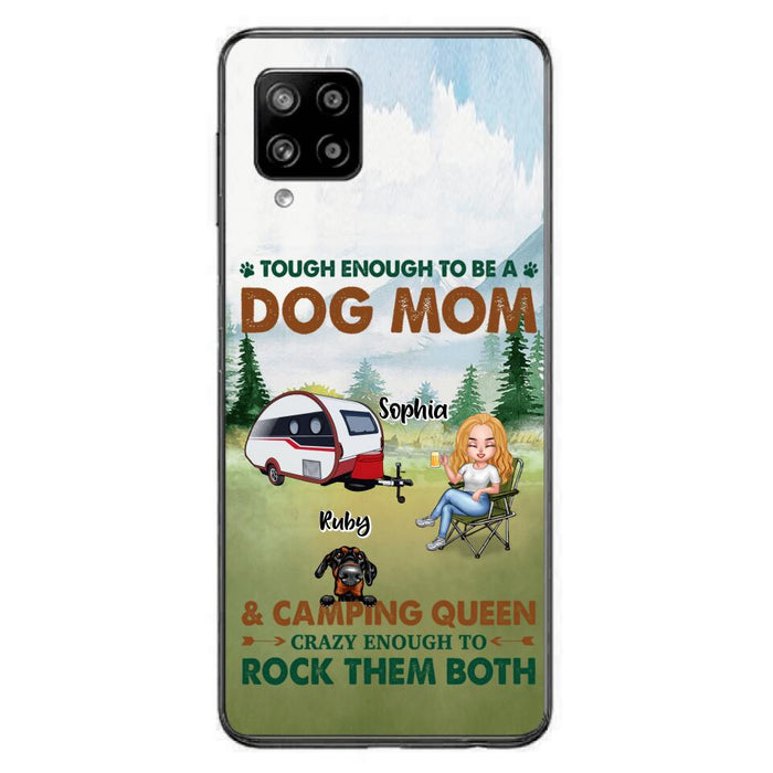 Custom Personalized Camping With Dogs Phone Case - Up to 5 Dogs - Best Gift For Dog Lovers - I Like Camping And Dogs And Maybe 3 People - Case For iPhone/Samsung