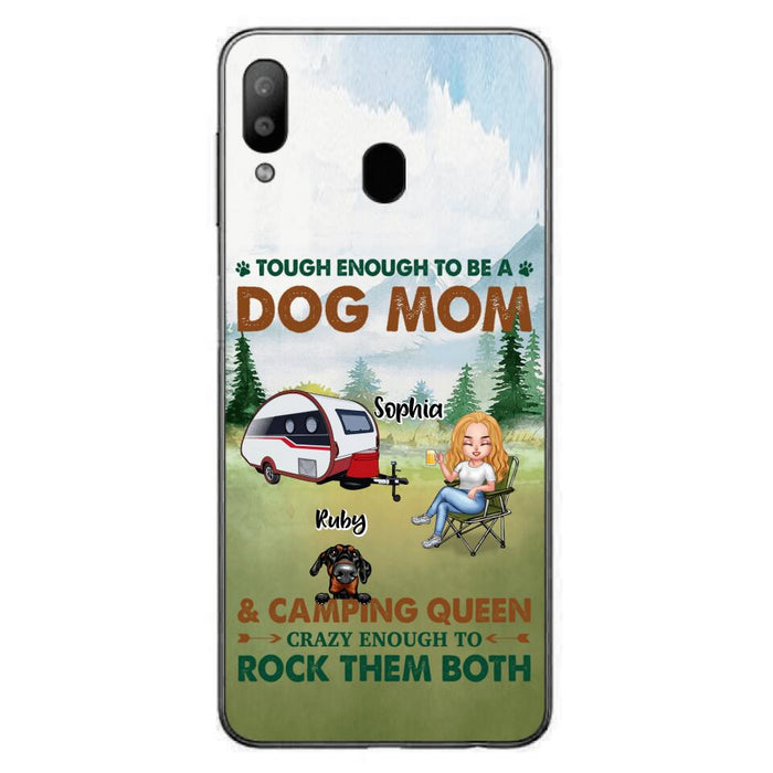 Custom Personalized Camping With Dogs Phone Case - Up to 5 Dogs - Best Gift For Dog Lovers - I Like Camping And Dogs And Maybe 3 People - Case For iPhone/Samsung