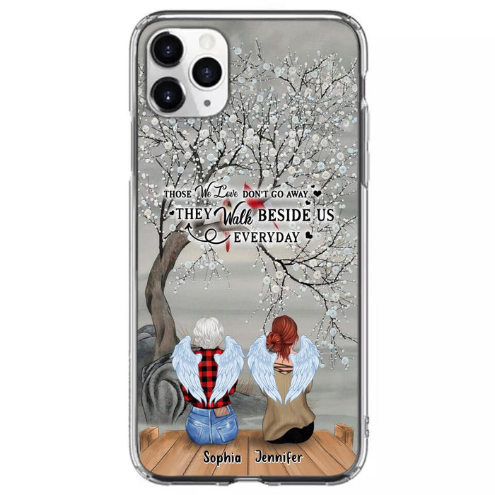 Custom Personalized Memorial Family Member Loss Phone Case - Up to 5 People - Memorial Gift Idea - Those We Love Don't Go Away - Case For iPhone And Samsung