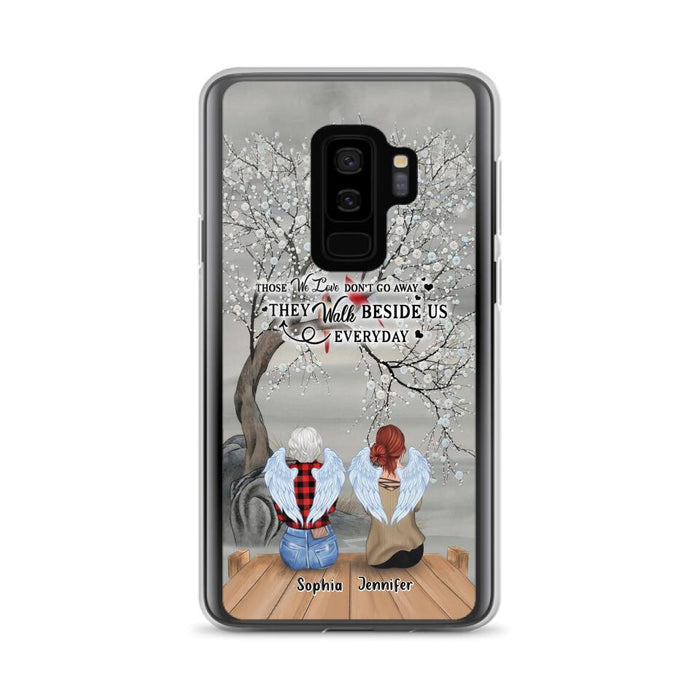 Custom Personalized Memorial Family Member Loss Phone Case - Up to 5 People - Memorial Gift Idea - Those We Love Don't Go Away - Case For iPhone And Samsung