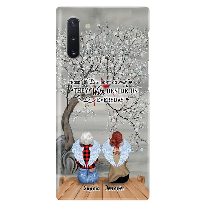 Custom Personalized Memorial Family Member Loss Phone Case - Up to 5 People - Memorial Gift Idea - Those We Love Don't Go Away - Case For iPhone And Samsung