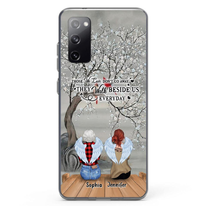 Custom Personalized Memorial Family Member Loss Phone Case - Up to 5 People - Memorial Gift Idea - Those We Love Don't Go Away - Case For iPhone And Samsung